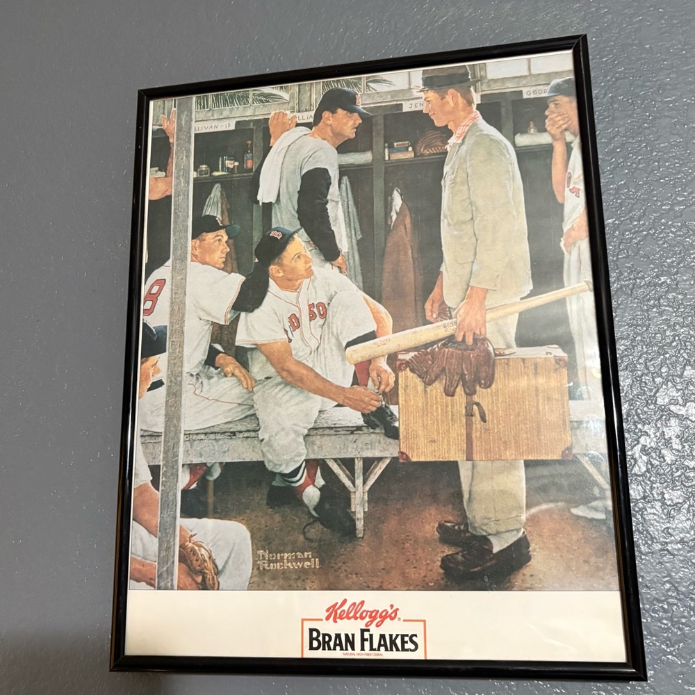 The Rockie by Norman Rockwell Vintage Baseball Poster